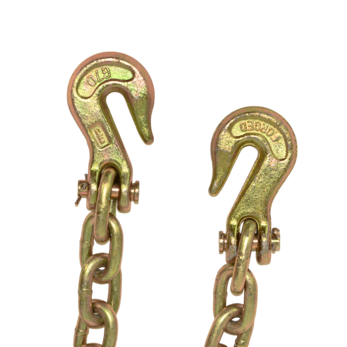 Transport Chain Grade 70 3/8" Standard Link w/ Grab Hooks